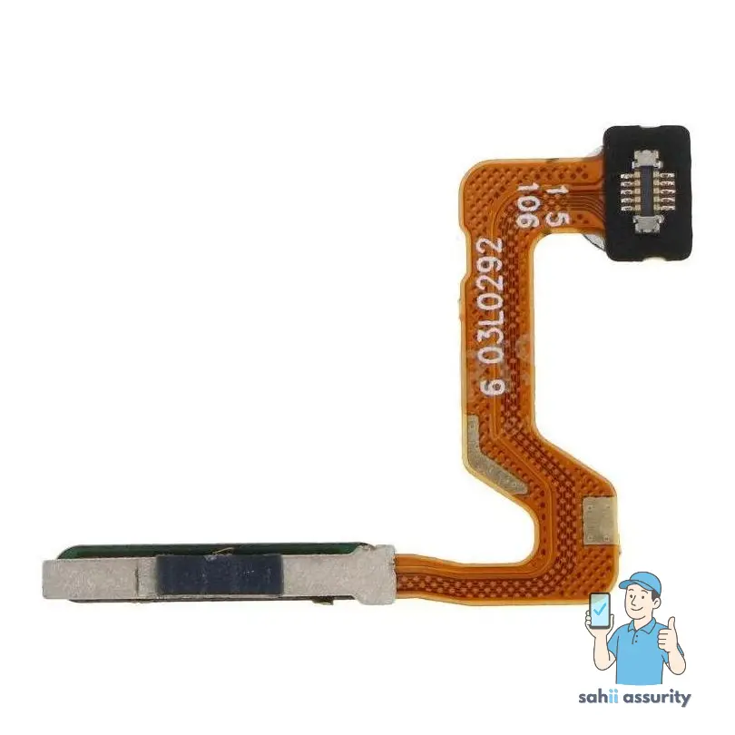 Fingerprint Sensor with Flex Cable for Oppo A52 Black thumbnail